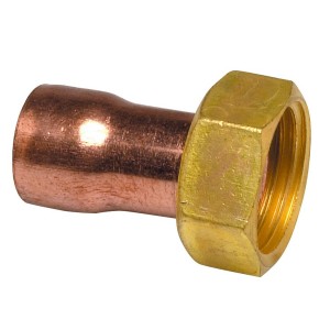 Raccord droit 2 pièces 359GCL douille cuivre Ø14 - mâle à visser 3/4" - THERMADOR 359GCL1420 