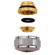 Écrou chromé à compression EUROCONE bague laiton 3/4" femelle Ø18 pour tube métal - THERMADOR 437518 