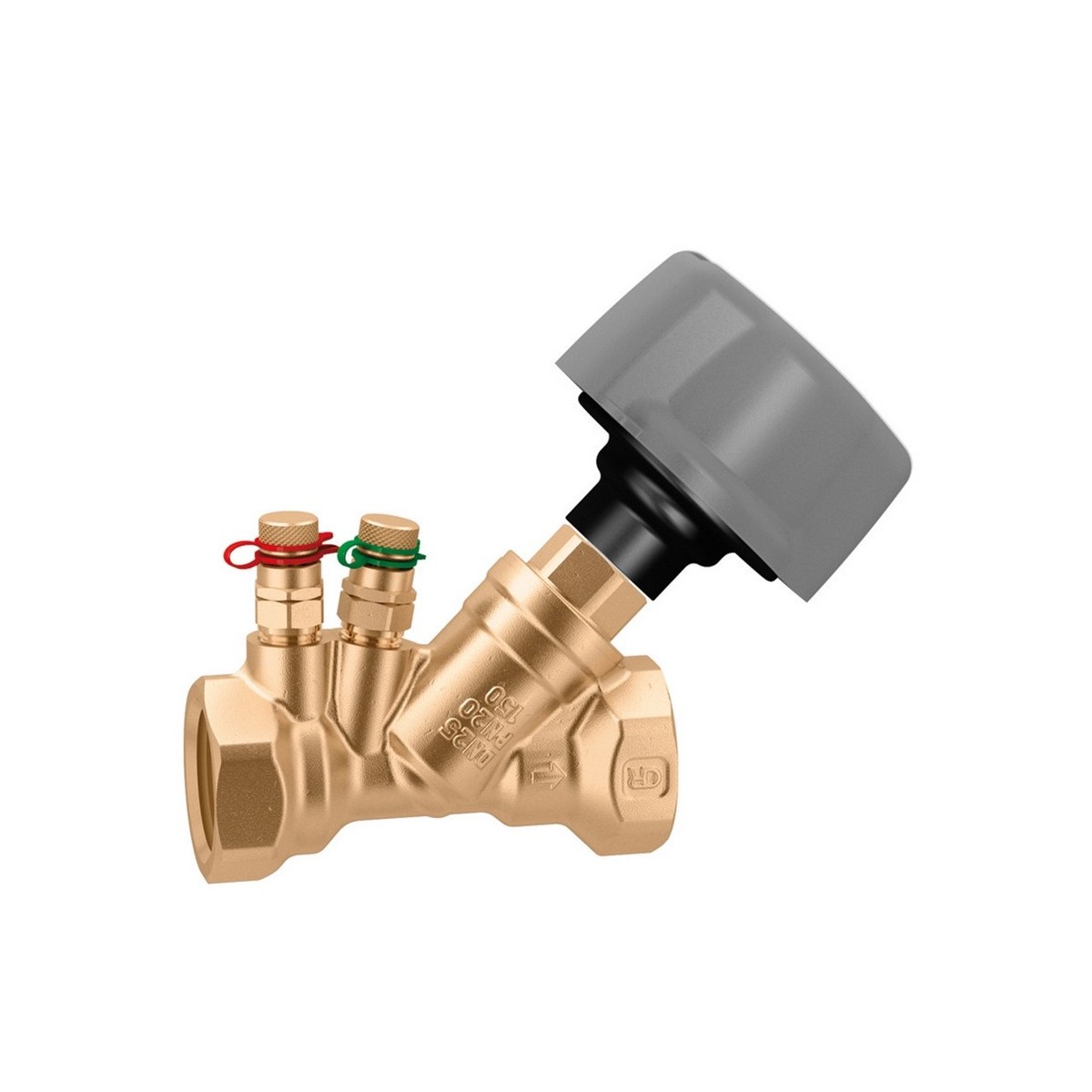 Vanne d'équilibrage manuelle 1" Kvs 0,93 à 7,63 m³/h sans coque isolante - THERMADOR 130600 