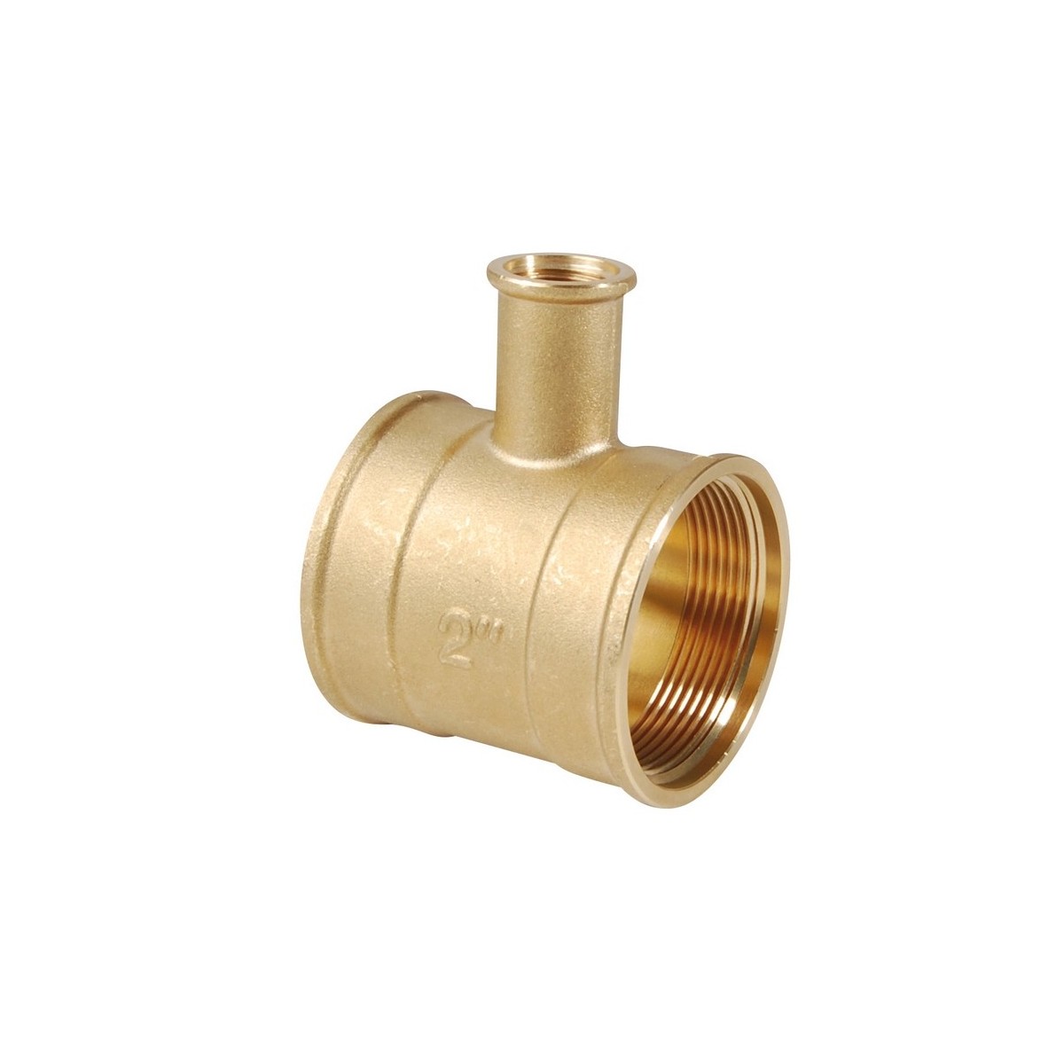 Té porte-thermomètre 1"1/2 femelle-femelle 1/2" pour plongeur 65 mm - THERMADOR 130RT40 