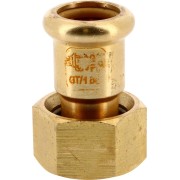 Raccord 2 pièces à sertir laiton Ø18-3/4" pour gaz - THERMADOR 1330JPG18M34 