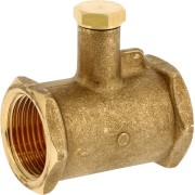 Té laiton 3/4" femelle-femelle avec prise de sonde M10x1 pour compteur d'énergie - THERMADOR 19181 