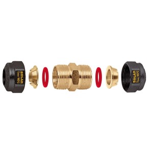 Manchon solaire à compression femelle-femelle Ø22 pour tube cuivre - THERMADOR 254302 
