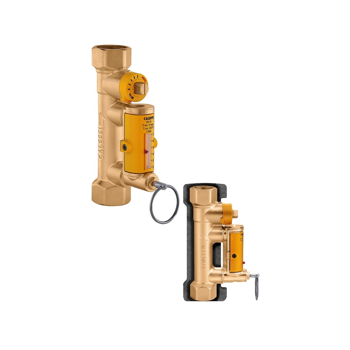 Vanne d'équilibrage manuelle solaire à lecture directe 3/4" femelle-femelle 7-28 L/min - THERMADOR 258523 