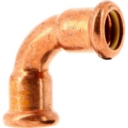 Coude à sertir 90° femelle-femelle 10002A Ø28 pour tube cuivre gaz - THERMADOR 10002A28 