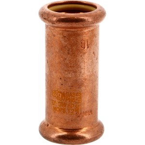 Manchon coulissant à sertir femelle-femelle Ø28 pour tube cuivre gaz - THERMADOR 10270S28 