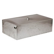 Vase d'expansion ouvert rectangulaire acier galvanisé 30 L 550 x 380 x 150 mm avec 3 piquages - THERMADOR VGR030 