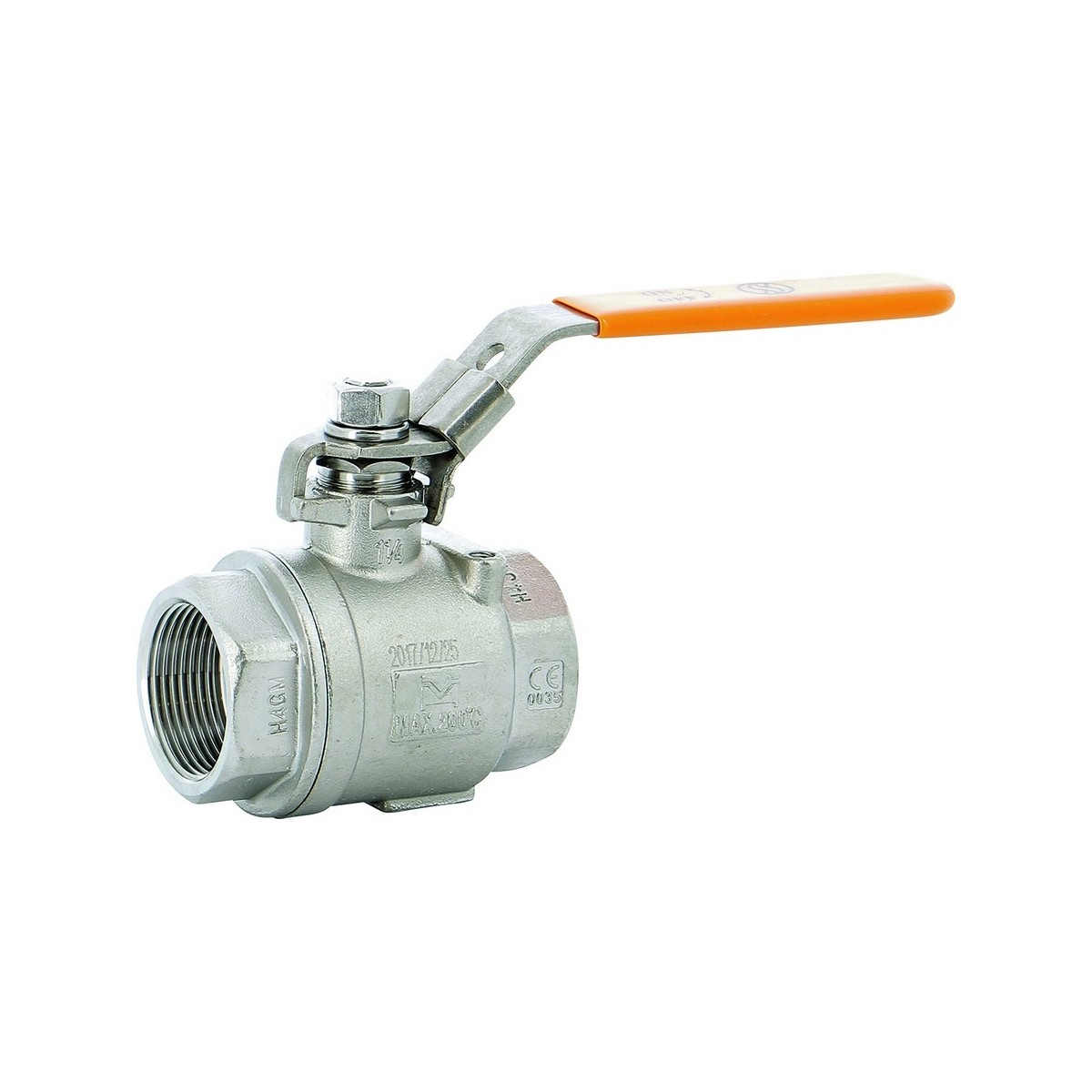 Vanne à sphère solaire 1/2" corps et sphère inox PN63 - THERMADOR VS24015 