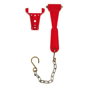 Marteau brise-glace rouge avec support et chaînette - THERMADOR MBG 