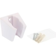 Support de douchette mural en ABS blanc avec vis de fixation - THEWA UDE27SUPBLC 