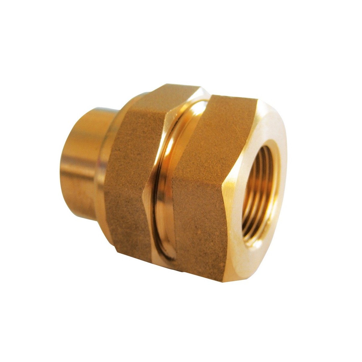 Raccord union égal femelle-femelle 3/8" 3 pièces à visser avec joint sphéro-conique - THERMADOR RU12F 