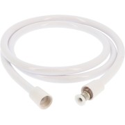 Flexible de douche lisse tressé nylon renforcé PVC 150 cm raccord 1/2" - THEWA UDE11FLYBLC 