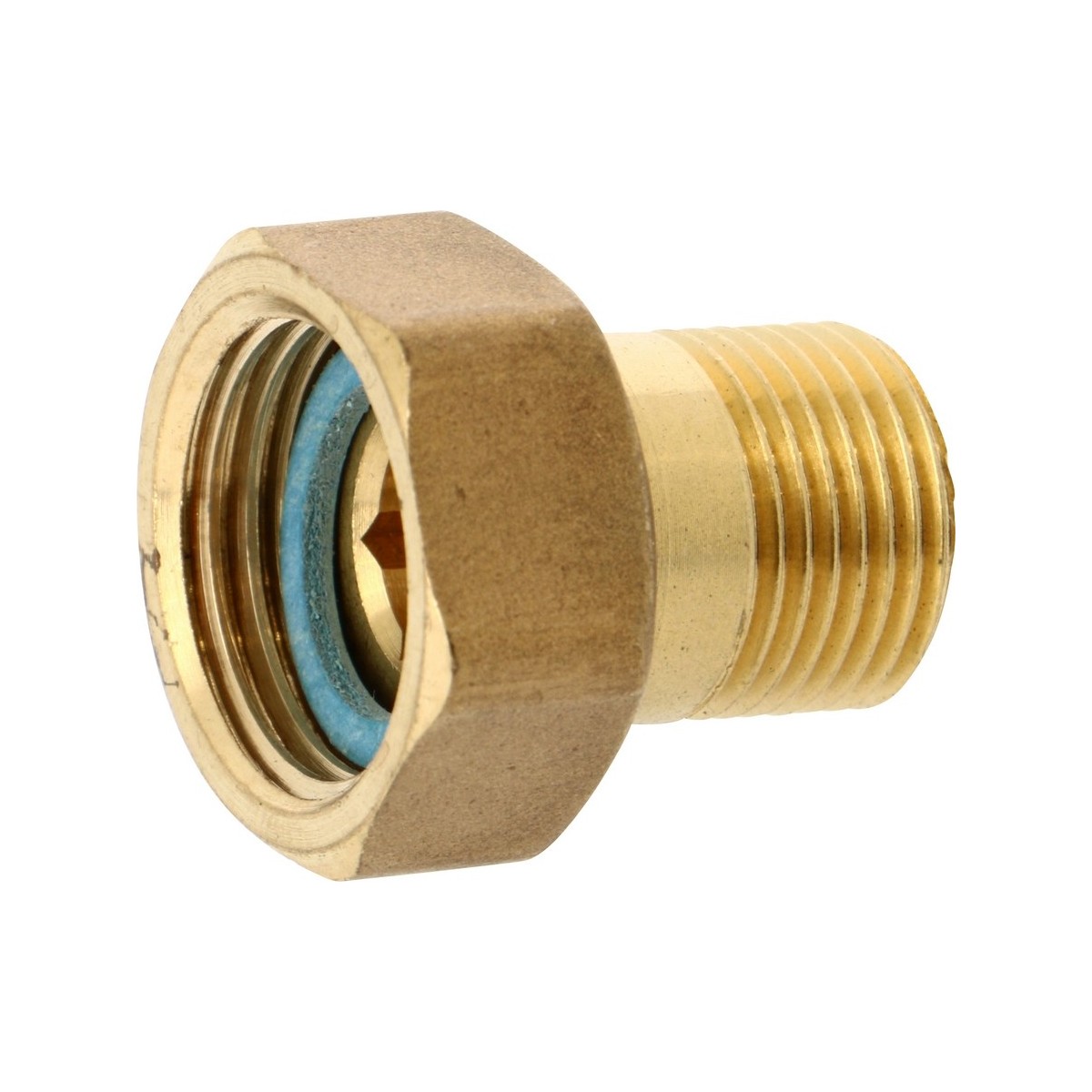 Raccord 2 pièces joint plat pour vanne V145 1/2" femelle x 3/8" mâle - THERMADOR ZR145F15M12 