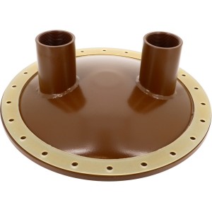 Bride 2 piquages 2"1/2 femelle avec isolant M1 pour ballons BSS de 1500 à 4000 L - THERMADOR ZB2RESM1 