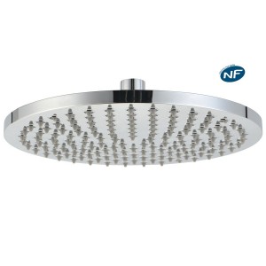 Pomme de douche ronde Ø200 mm en ABS norme NF - THEWA UDE196TD 