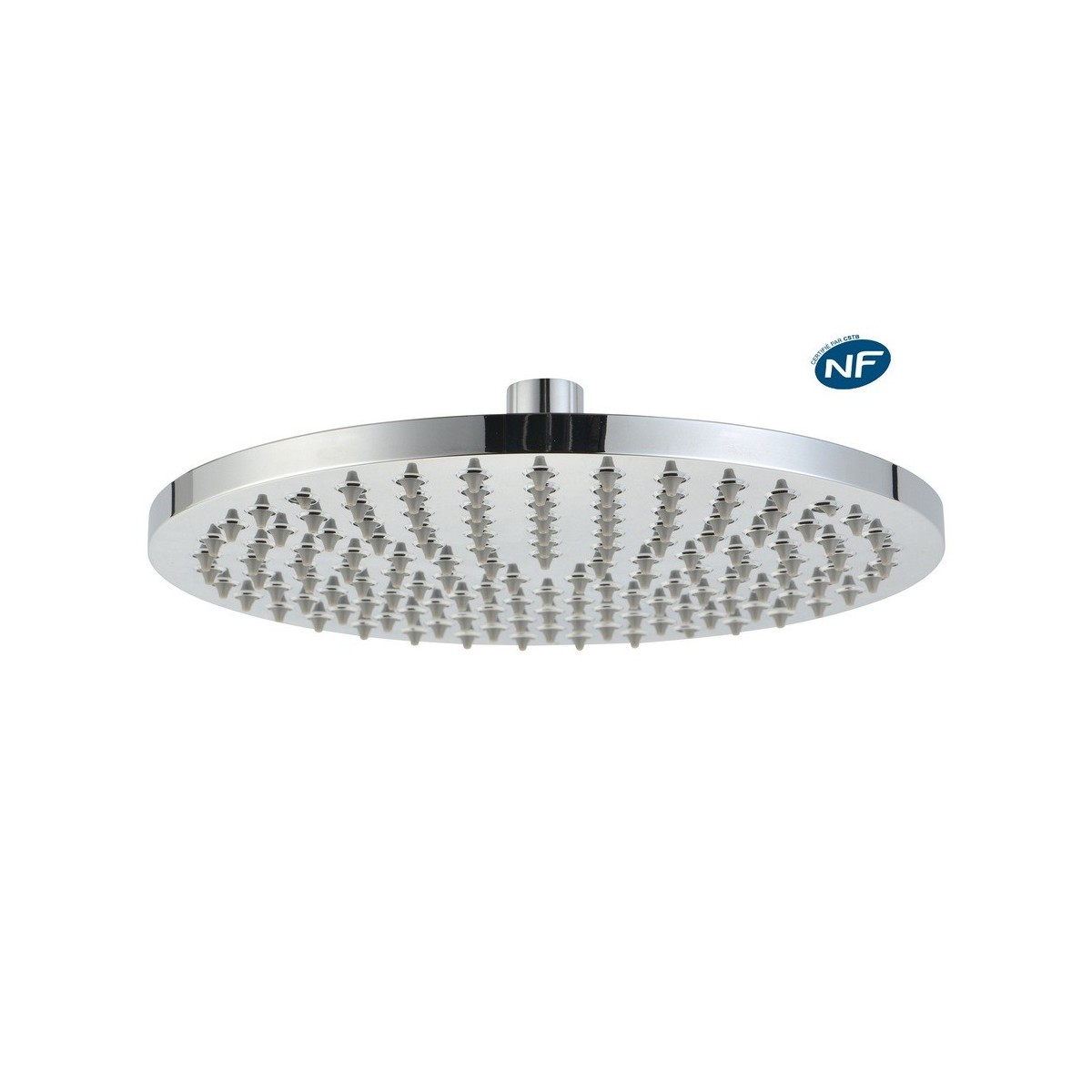 Pomme de douche ronde Ø200 mm en ABS norme NF - THEWA UDE196TD 