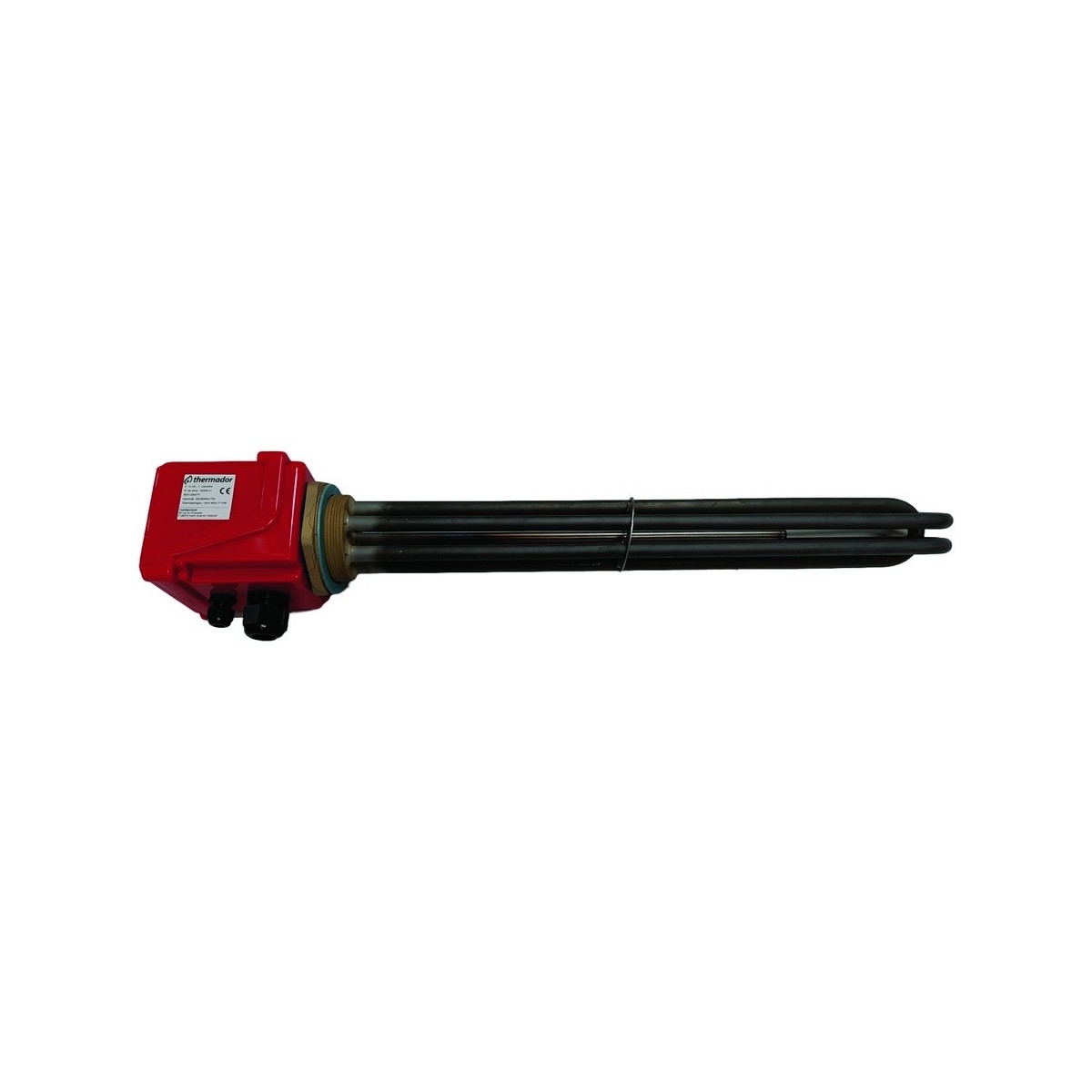 Thermoplongeur 20 kW triphasé 400V 2"1/2 mâle avec thermostat de commande pour chauffage et ECS - THERMADOR RES20000TT 