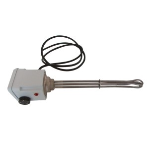 Thermoplongeur 2 kW triphasé 400V 1"1/2 double thermostat pour ECS et chauffage - THERMADOR RES2000TT 