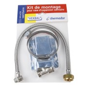 Kit de branchement pour vase d'expansion sanitaire VEXBAL 5-12 L support mural et té 3/4" mâle-mâle-femelle - THERMADOR ZKVEX 