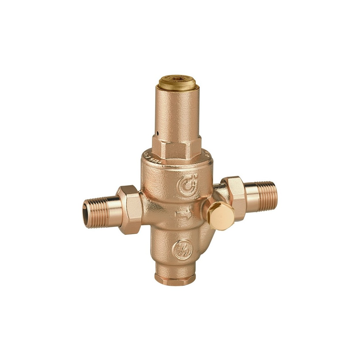 Réducteur de pression laiton 1" mâle-mâle préréglé 3 bar Tmax 80 °C - THERMADOR R536026 