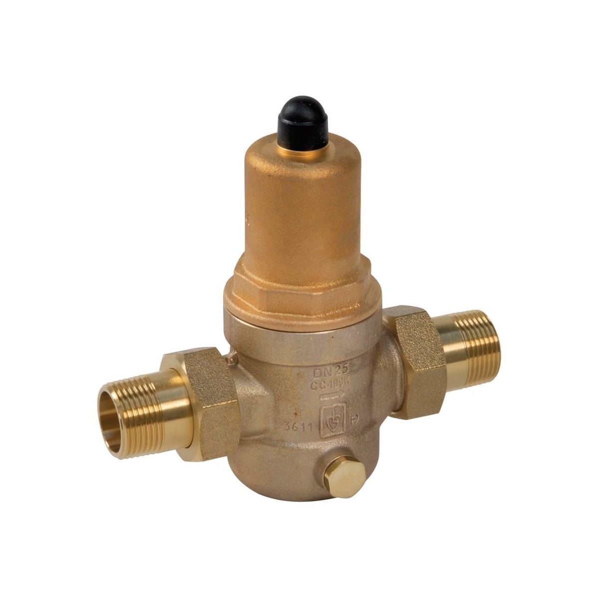 Réducteur de pression 2" mâle-mâle corps bronze à raccords union avec filtre - THERMADOR R68150 