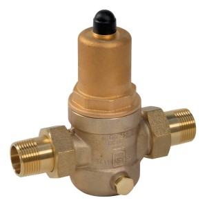 Réducteur de pression 2" mâle-mâle corps bronze à raccords union avec filtre - THERMADOR R68150 