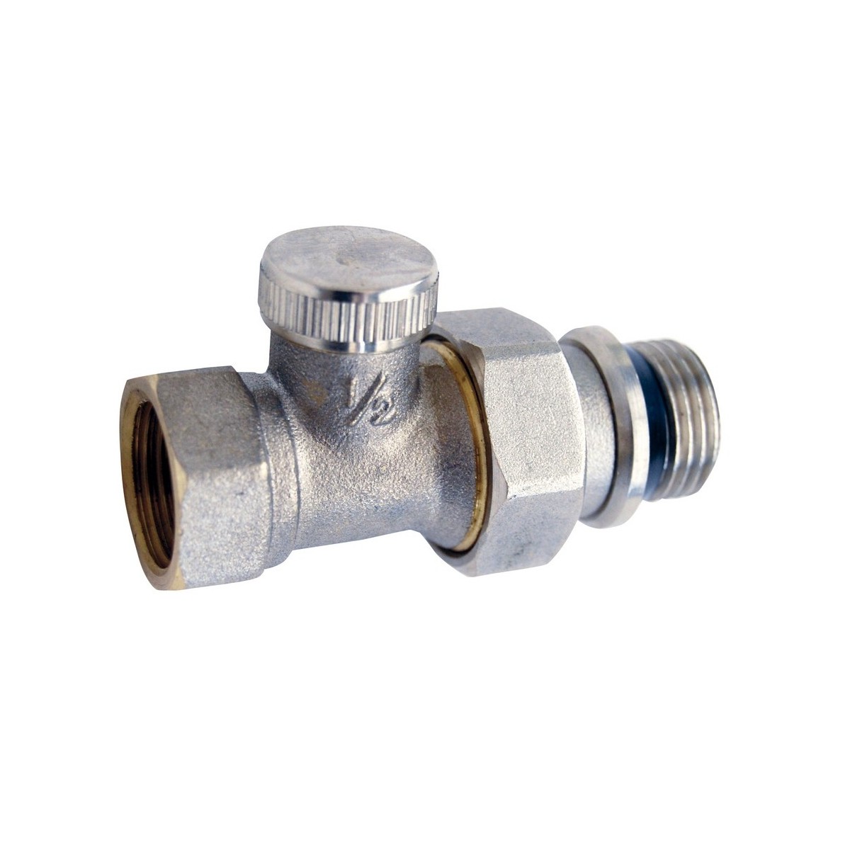 Té de réglage pour radiateur gamme A 1/2" chromé sans joint sur la douille - THERMADOR TR15CH 