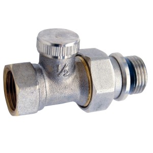 Té de réglage pour radiateur gamme A 1/2" chromé sans joint sur la douille - THERMADOR TR15CH 
