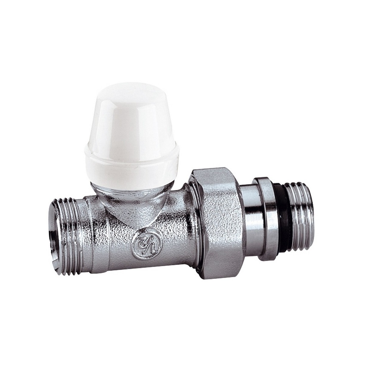 Té de réglage pour radiateur gamme C M23x1,5 - 1/2" chromé avec douille auto-étanche - THERMADOR TRC15M 
