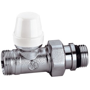 Té de réglage pour radiateur gamme C M23x1,5 - 1/2" chromé avec douille auto-étanche - THERMADOR TRC15M 