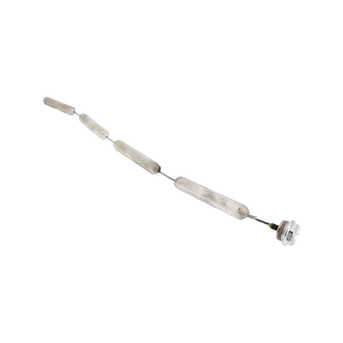 Anode magnésium en chapelet pour ballon bain-marie 22x631 3/4" 800-1000-1500 L - THERMADOR ZANODE 