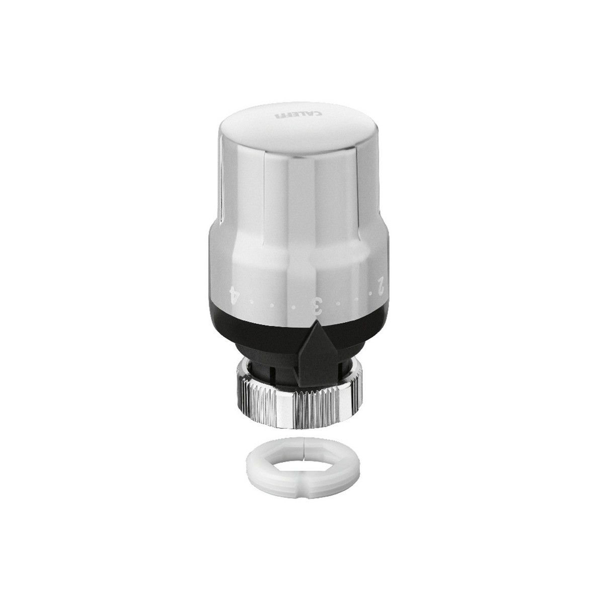 Tête thermostatique métal brossé avec coque et clé de montage F30x1,5 - THERMADOR TTMB 