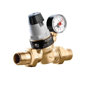 Réducteur de pression haute température 2" mâle-mâle laiton manomètre cartouche extractible Tmax 80 °C - THERMADOR R53550H 