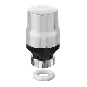 Tête thermostatique métal brossé avec coque et clé de montage F30x1,5 - THERMADOR TTMB 