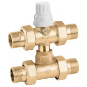 Vanne directionnelle avec bipasse 1/2" 3 voies Kvs 3,7 m³/h moteur électrothermique - THERMADOR VZ678040 