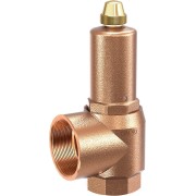 Soupape de sécurité chaufferie 1/2" femelle 8 bar corps bronze échappement augmenté eau et eau glycolée - THERMADOR SCB15T8 