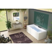 Baignoire CONCERTO 180x80 cm tête à gauche sans système balnéo - KINEDO BCON180BGXXXX 