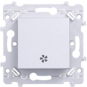 Bouton poussoir Essensya VMC Titane - HAGER - WE049T