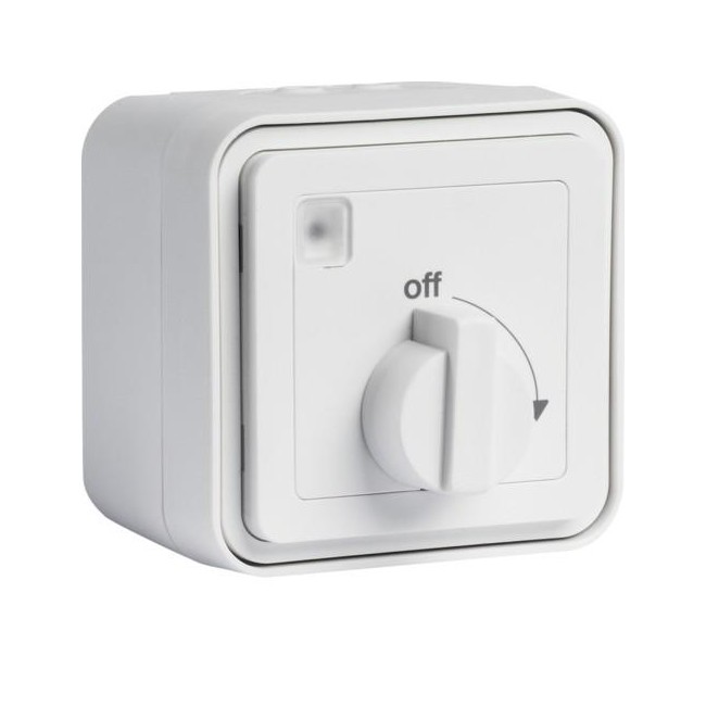 cubyko Minuterie saillie blanc HAGER WNC009B