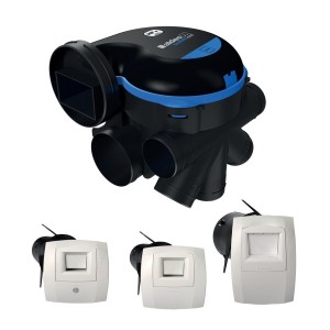 Kit VMC simple flux EasyHOME hygroréglable premium haute pression HP+ - ALDES 11033021 