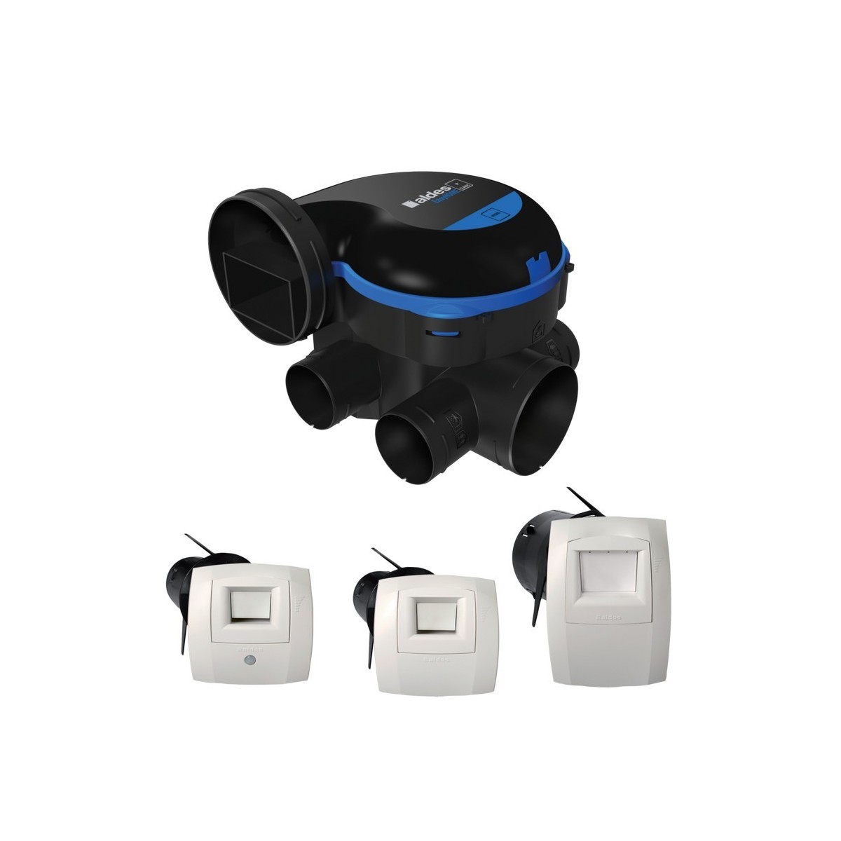 Kit VMC simple flux EasyHOME hygroréglable classic - ALDES 11033031 