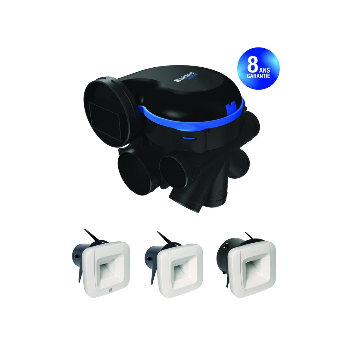Kit VMC simple flux EasyHOME hygroréglable premium MW' BDH - ALDES 11033434 