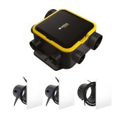 Kit VMC simple flux EasyHOME autoréglable compact classic livré avec 3 grilles de ventilation ColorLINE - ALDES 11026036 