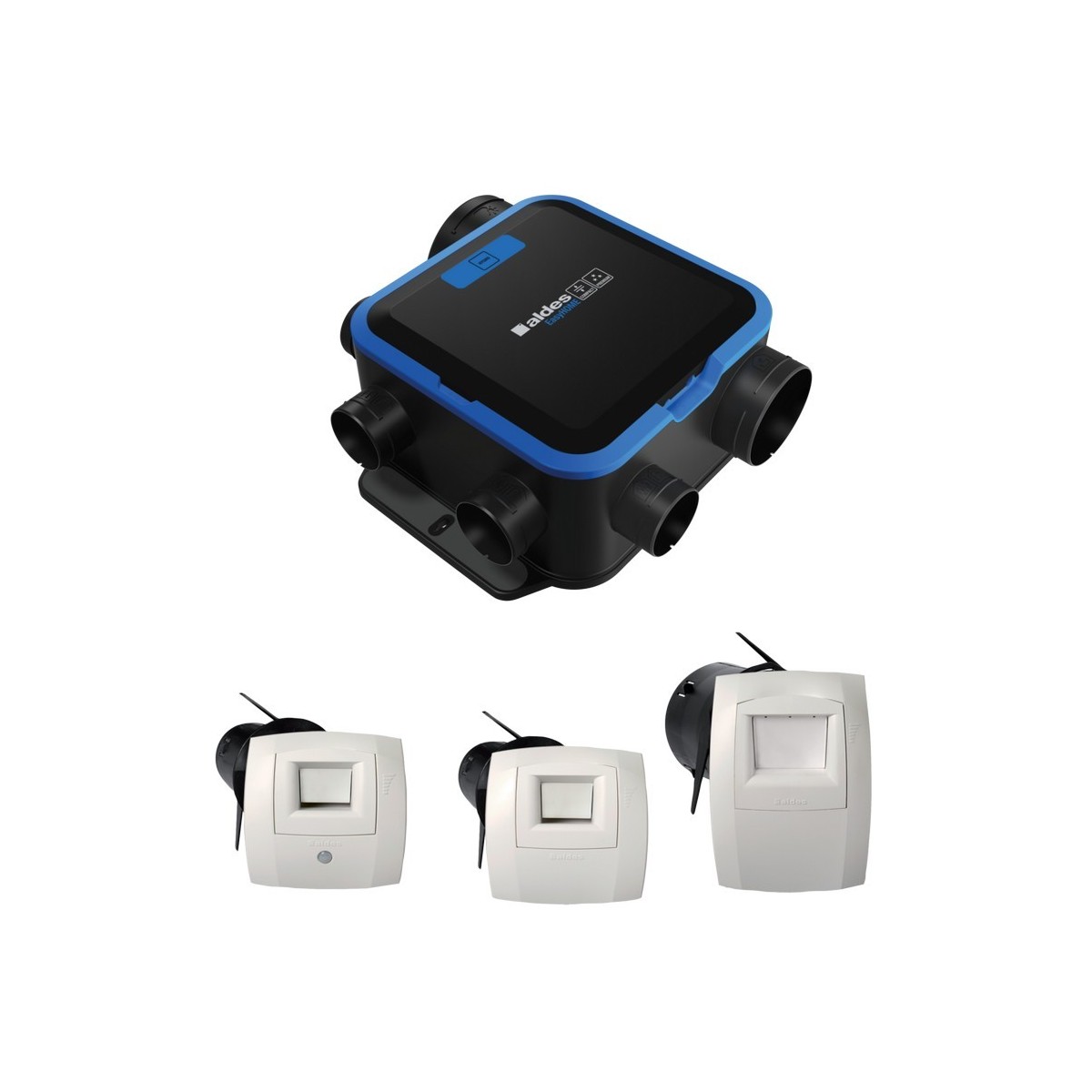 Kit VMC simple flux EasyHOME hygroréglable compact premium mw - ALDES 11033051 