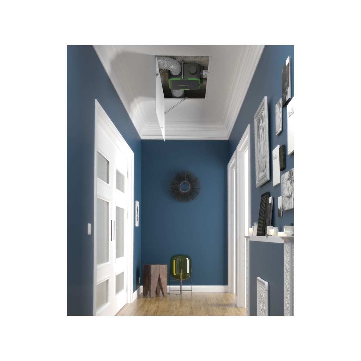 Groupe VMC simple flux EasyHOME PureAIR compact classic - ALDES 11033057 