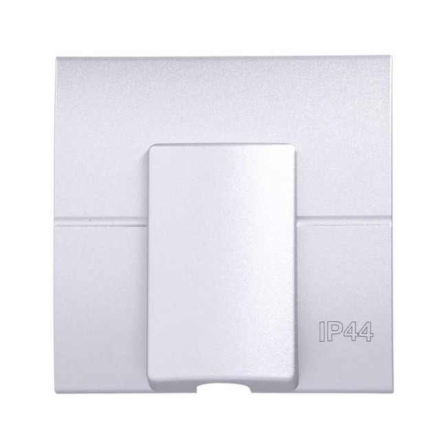 Sortie de câble IP44 titane HAGER WE154T