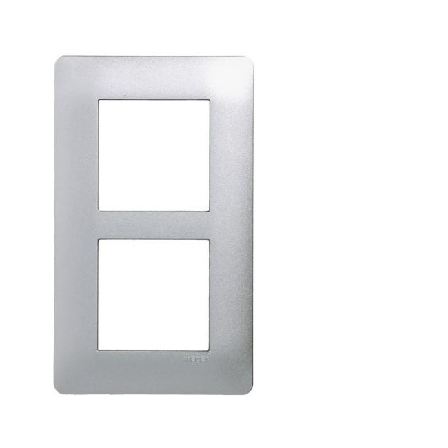 ess. Plq 2 p. entr.57 Titane HAGER WE496