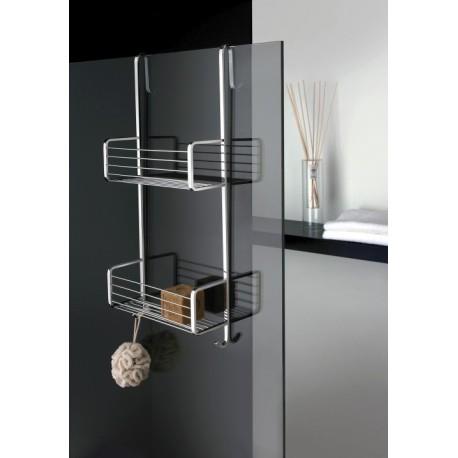 PORTE SAVON DOUBLE A PANIER A ACCROCHER EN LAITON GRAND HOTEL CHROME - CRISTINA ONDYNA GH15951