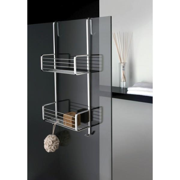 CRISTINA ONDYNA GH15951 PORTE SAVON DOUBLE A PANIER A ACCROCHER EN LAITON  GRAND HOTEL CHROME