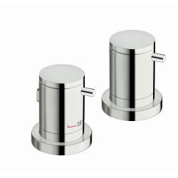 BAIN DOUCHE TRIVERDE SUR GORGE THERMOSTATIQUE 3 SORTIES CHROME - CRISTINA ONDYNA XT14351